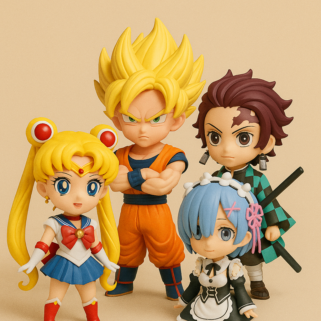 Anime figure and chibi collectibles
